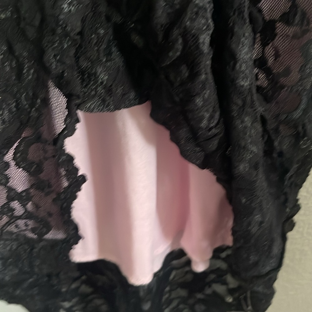 Almost Famous Midi Black Lace Dress Size Large - Picture 8 of 10